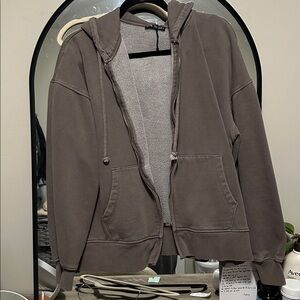 Zara Gray/Purple zip up